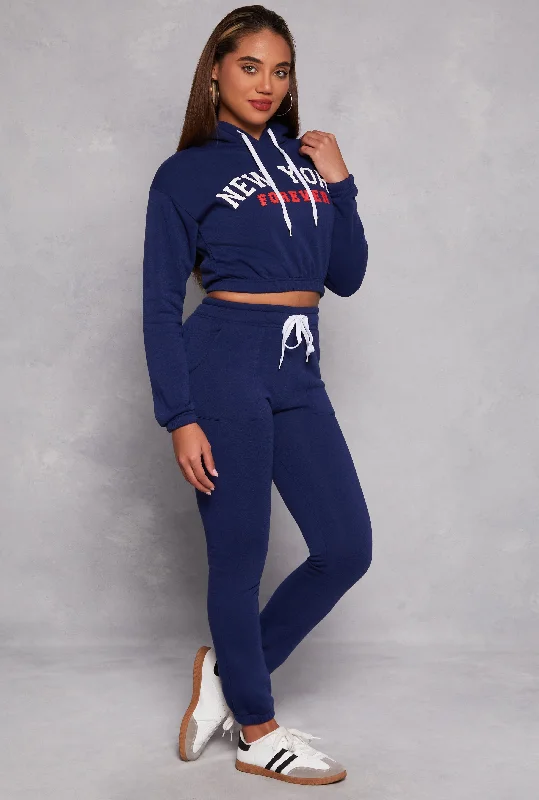 Fleece Lined Drawstring Sweatpants