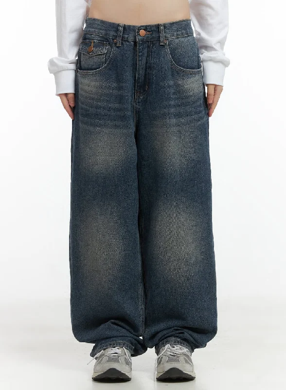 Bria Washed Wide Jeans  CO410